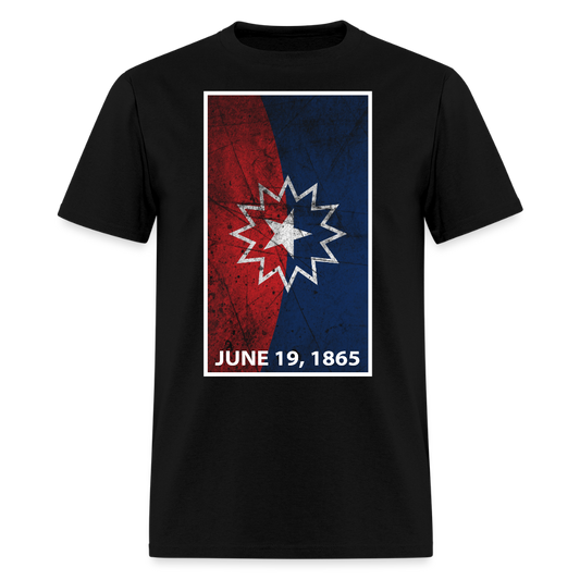 Juneteenth June 19 1865 Commemorative T-Shirt - black