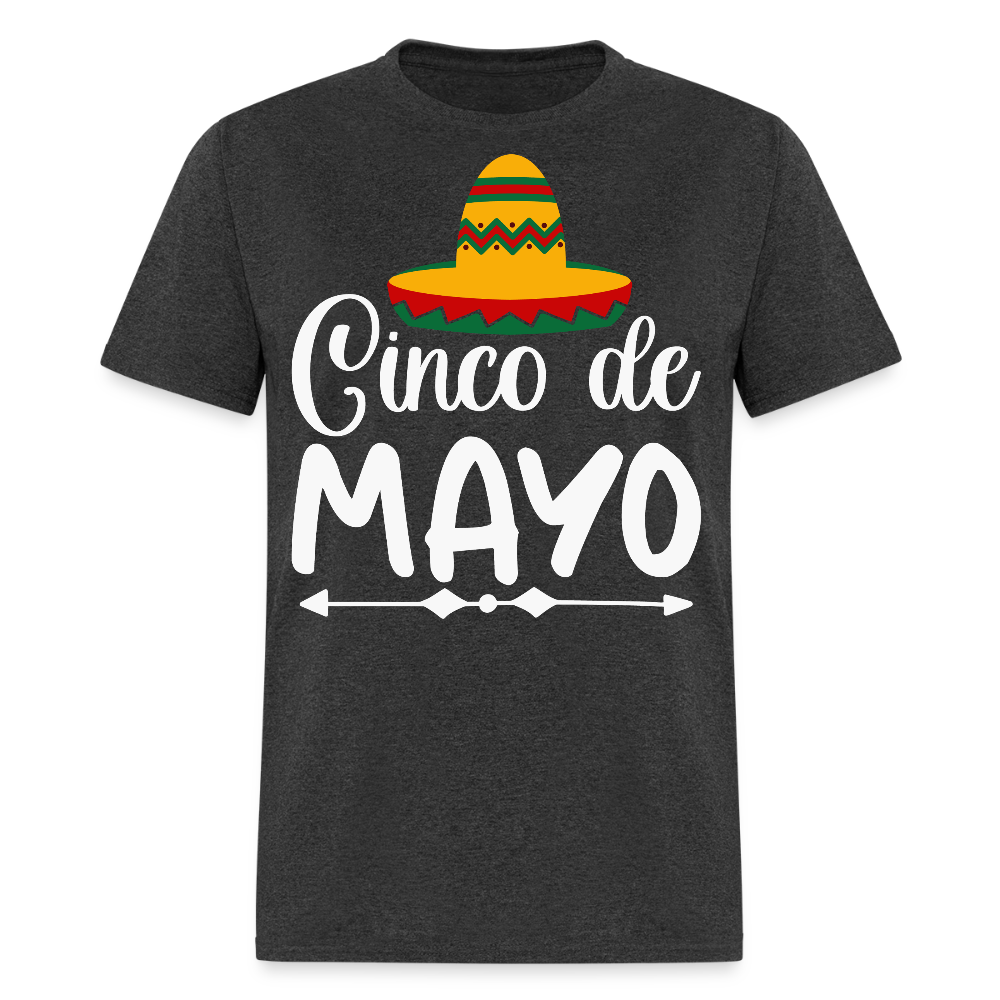 Cinco de Mayo Party Tees for Men and Women T-shirt - heather black
