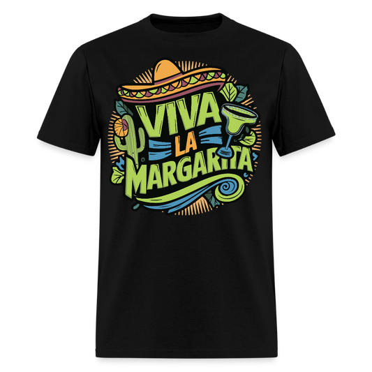 Viva La Margarita Graphic Tee For Cocktail Lovers T-shirt - black