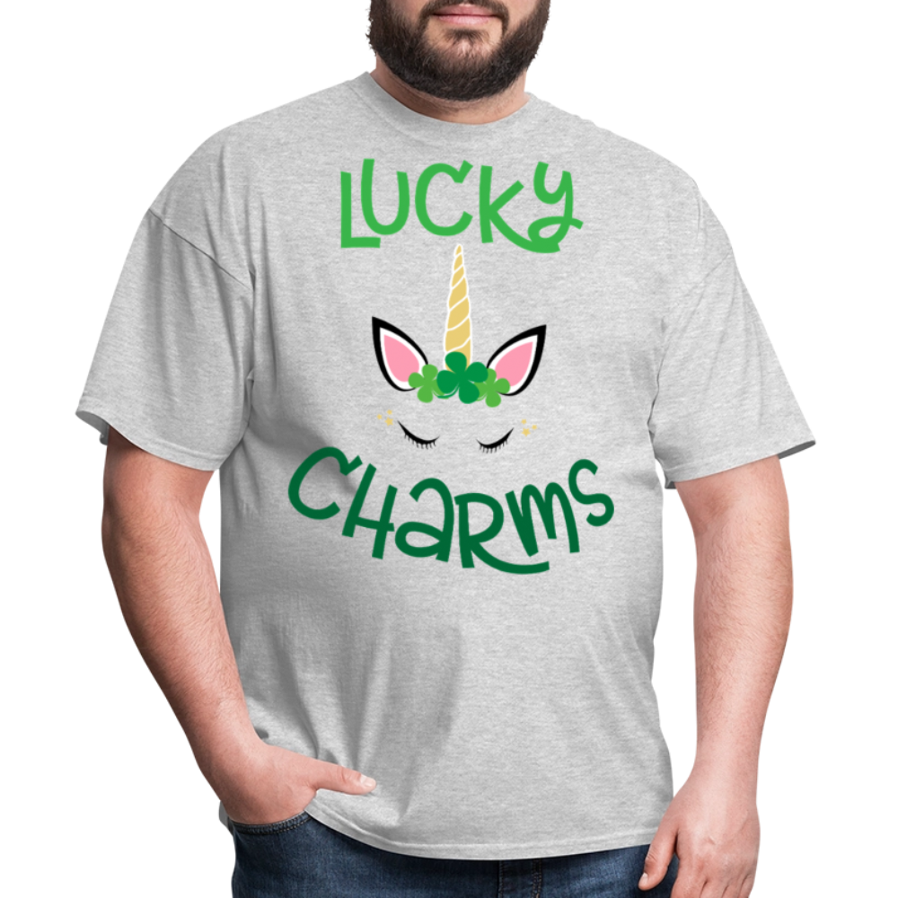 Lucky Charms Unicorn Tee For St Patty’s Day T-shirt - heather gray