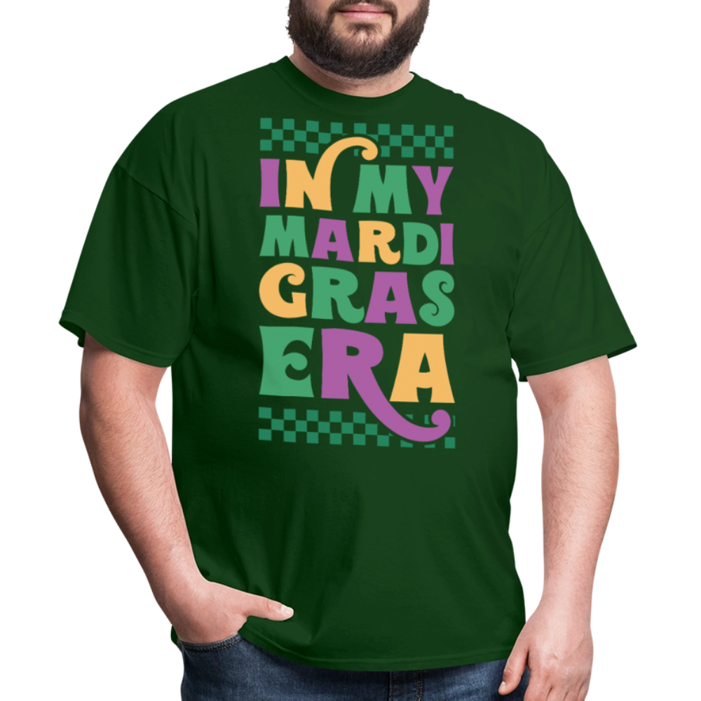 Funny and Stylish Mardi Gras Graphic Tees In My Mardi Gras Era T-shirt - forest green