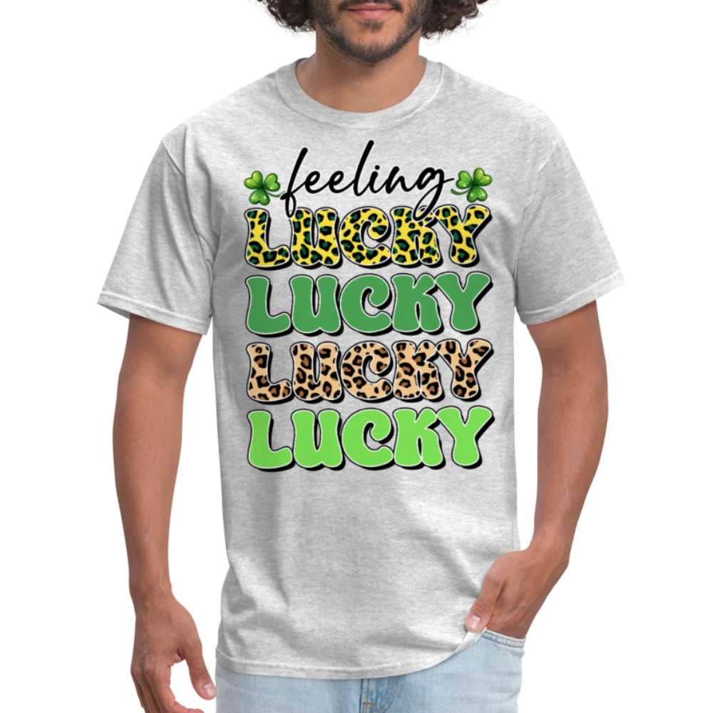 Feeling Lucky St Patrick’s Day T-shirt - heather gray