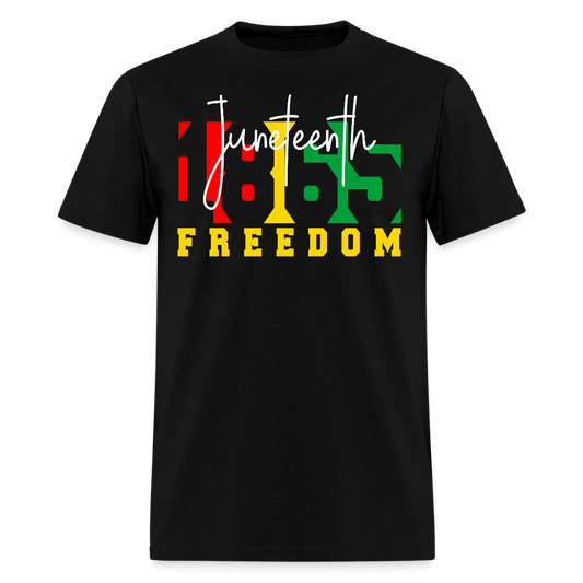 1865 Juneteenth Celebration Black Pride T-Shirt - black