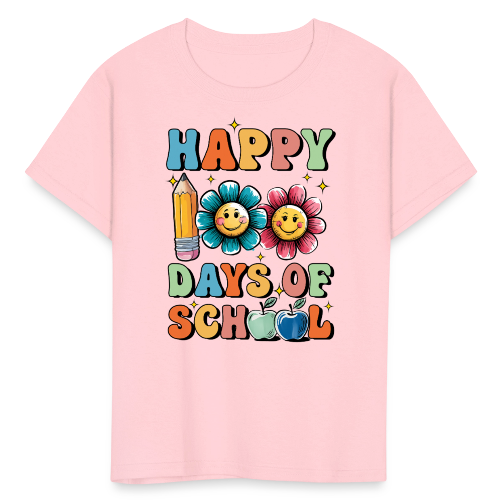 Happy 100 Days Of School Shirt For Kids Back To School Milestone T-shirt - pink