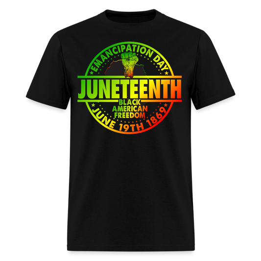 Juneteenth Emancipation Day June 19th 1865 History T-Shirt - black