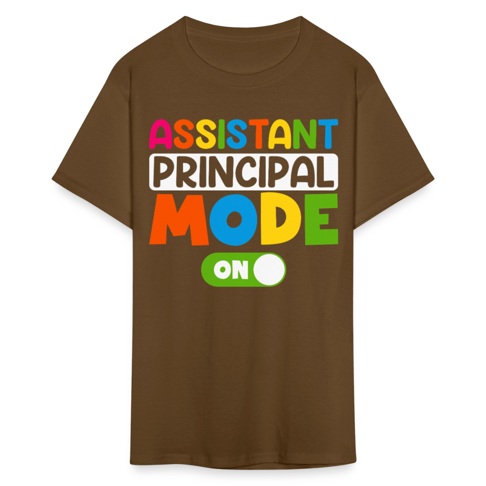 Funny Assistant Principal Shirts For Teachers Principal Mode ON T-shirt - brown