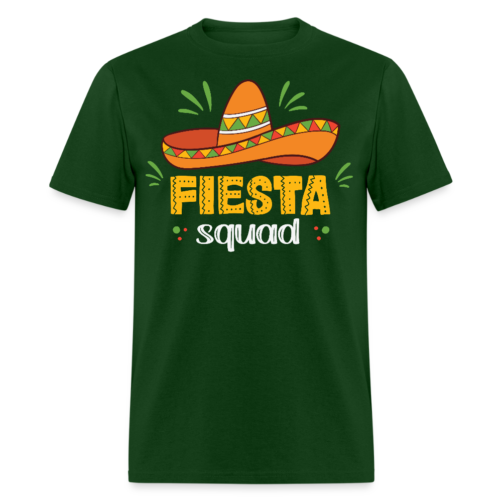 Mexican Fiesta Celebration Tee Fiesta Squad Party T-shirt - forest green