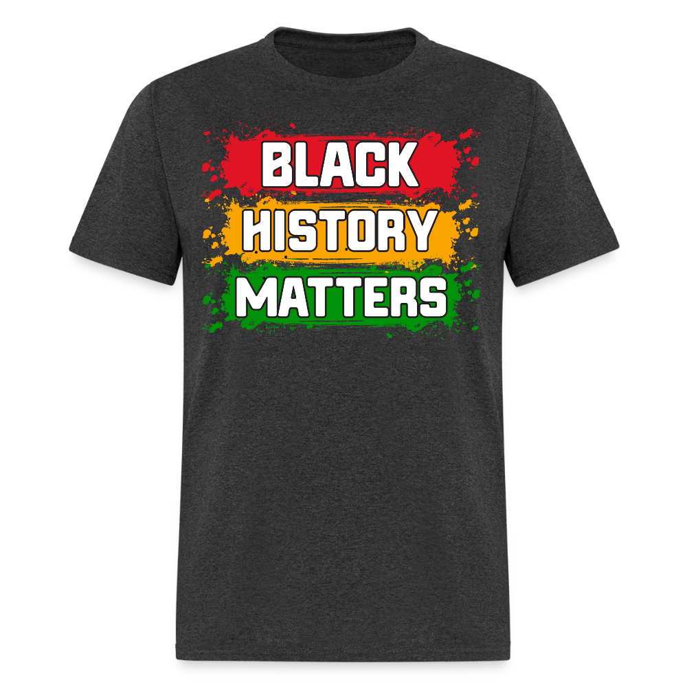 African American Heritage Apparel for Black History Month Unisex T-shirt - heather black