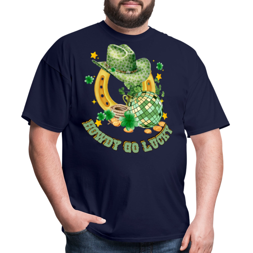 Howdy Go Lucky St Paddy’s Day T-shirt - navy