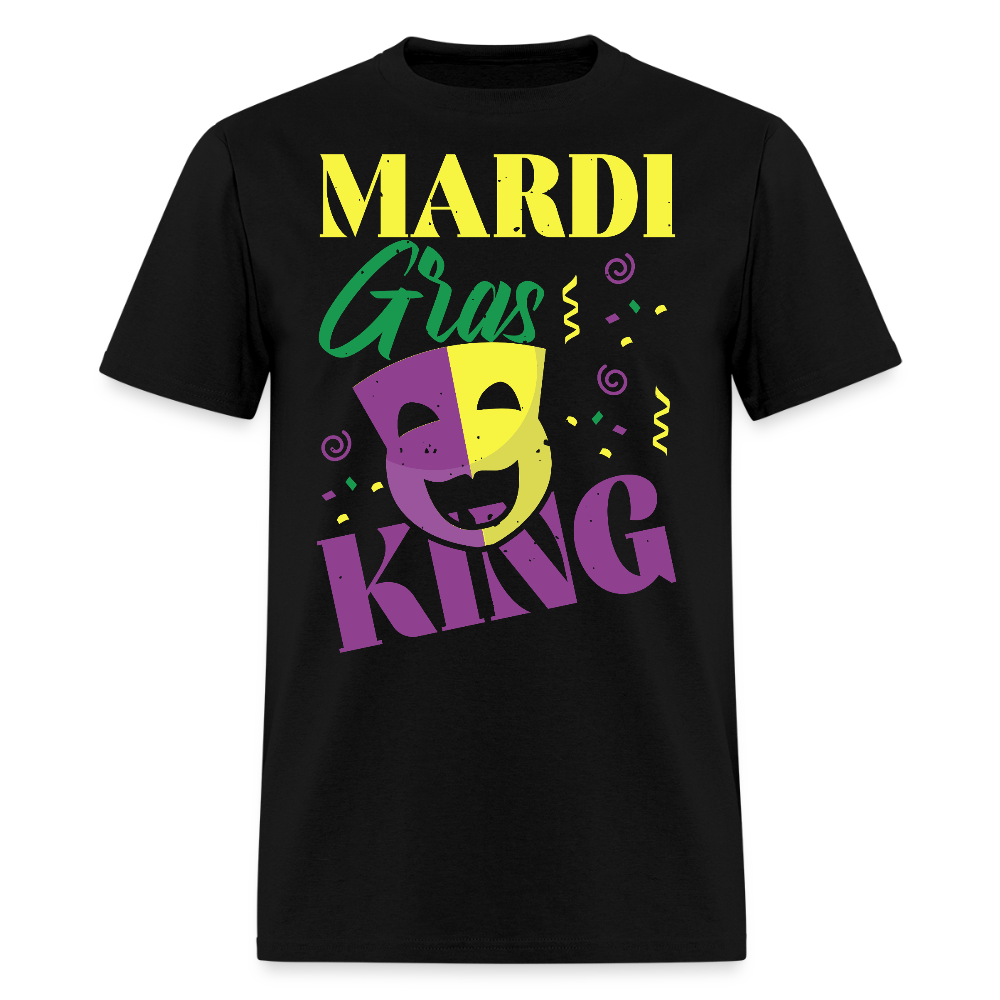 Masquerade Mask Tee Funny Mardi Gras King T-shirt - black