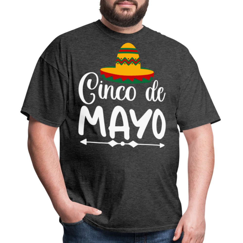 Cinco de Mayo Party Tees for Men and Women T-shirt - heather black