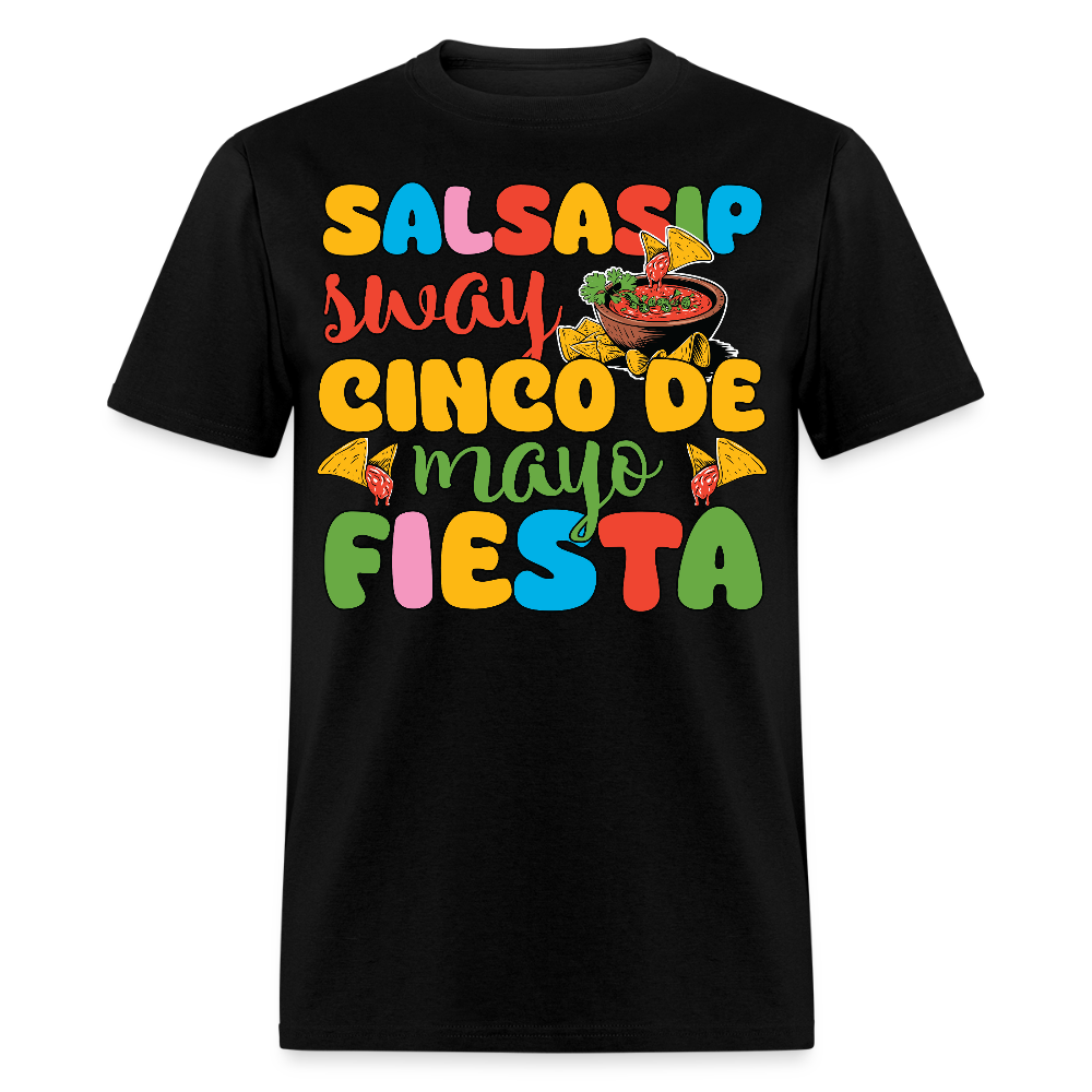 Funny Salsa And Chips Tee For Fiesta Lovers Cinco de Mayo T-shirt - black