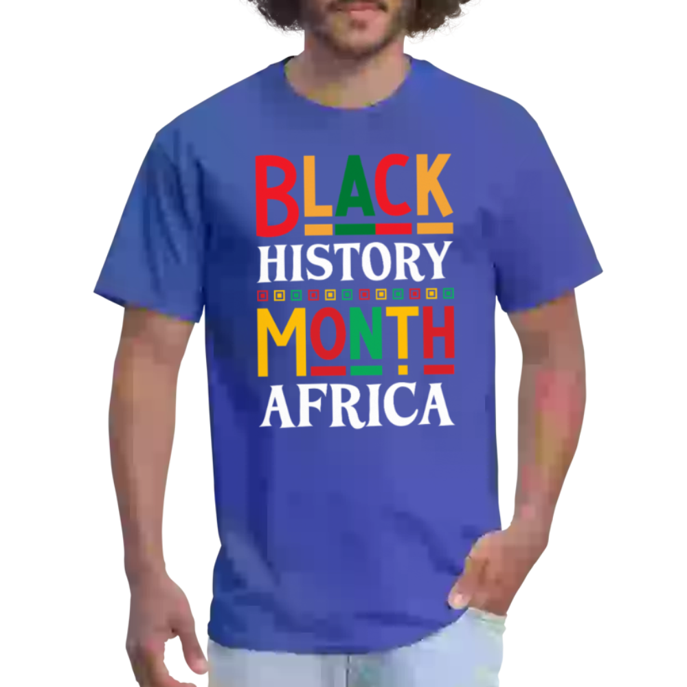 African Pride Black History Month T-shirt For Men and Women - royal blue