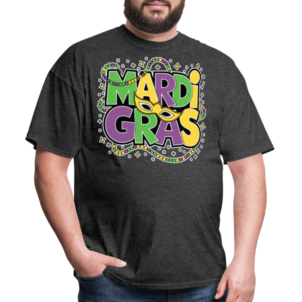 Unique Mardi Gras T-shirts For Women Comfortable Mardi Gras Longline T-shirt - heather black