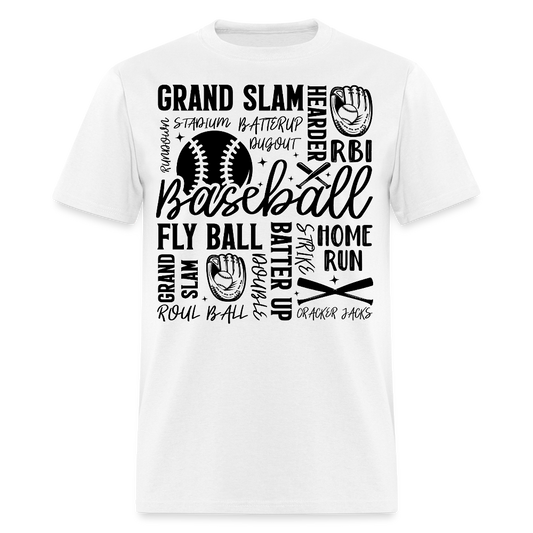 Baseball Gift Shirt For Players Funny Baseball Sayings T-shirt - white