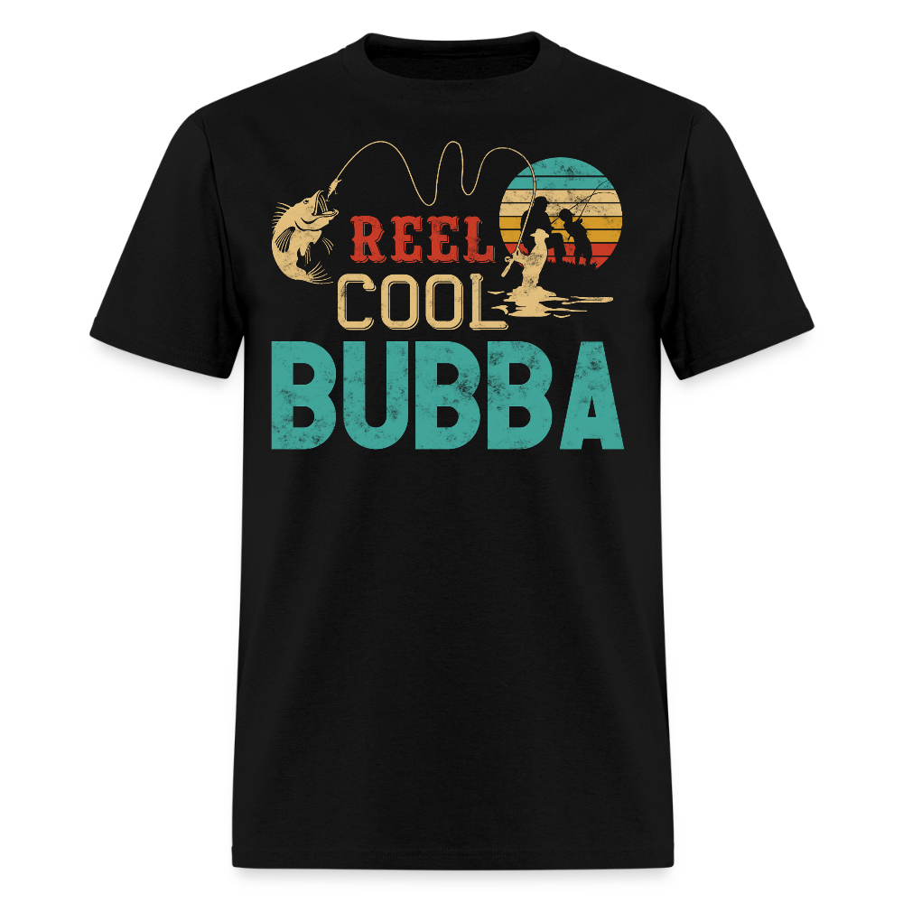 Reel Cool Bubba Funny Fishing T-Shirt - black