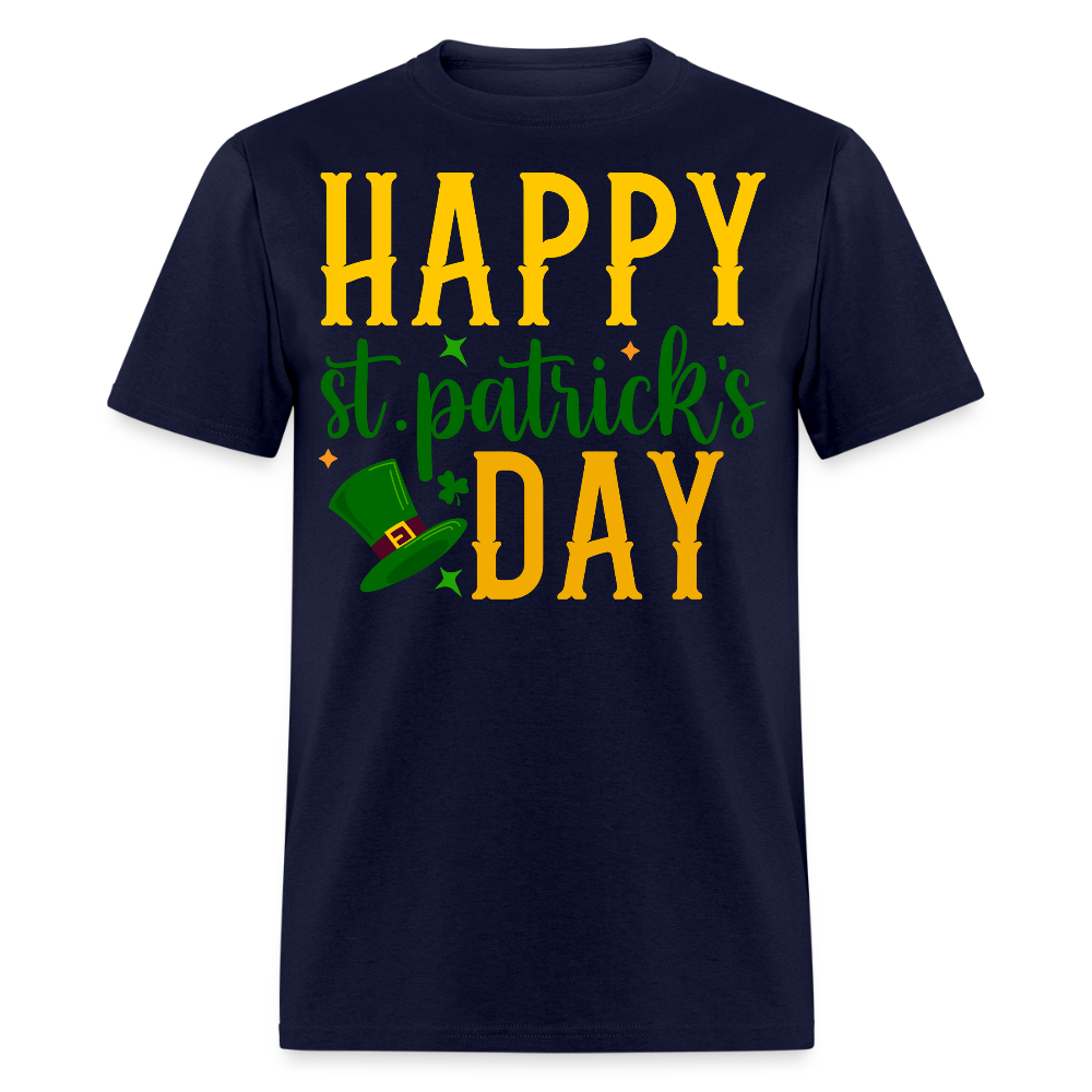 Lucky Shamrock St Patrick’s Day T-shirt - navy