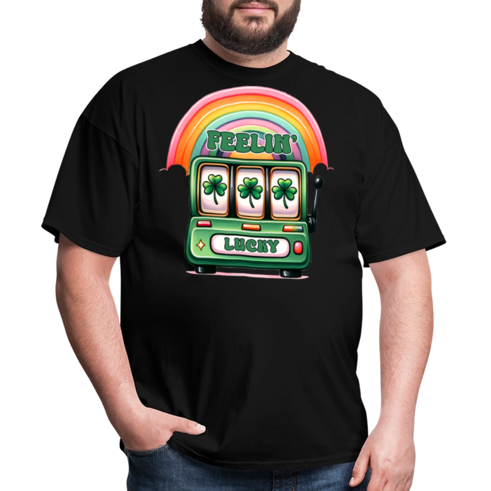 Lucky Slot Machine St Patrick’s Day T-shirt - black