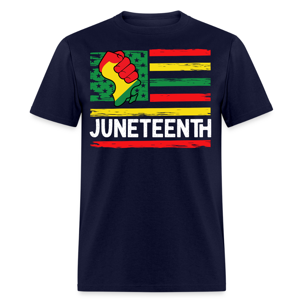 African American Freedom Juneteenth T-shirt - navy
