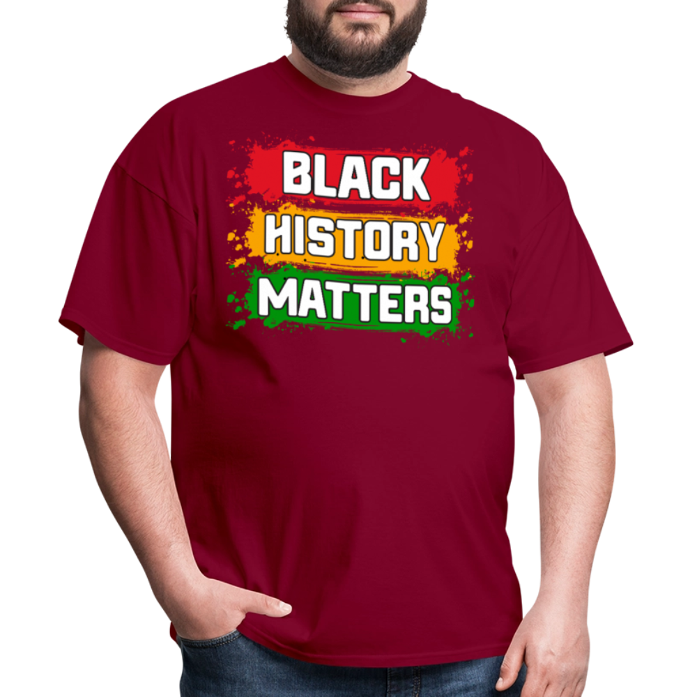 African American Heritage Apparel for Black History Month Unisex T-shirt - burgundy