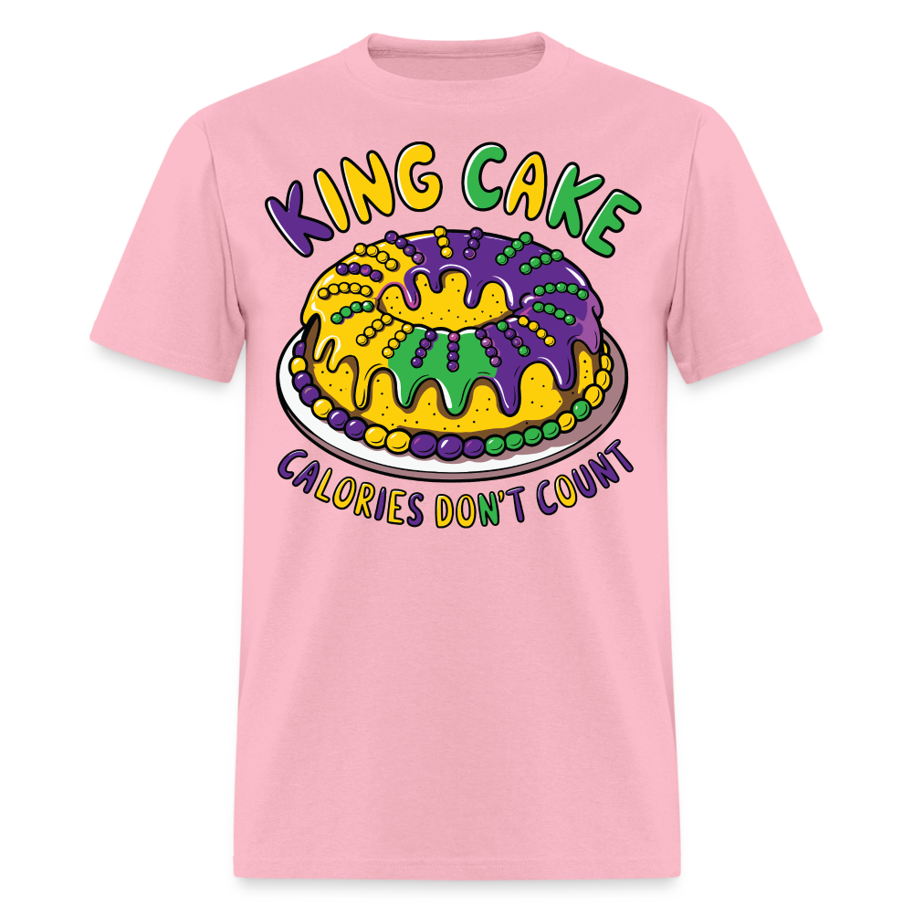 Fat Tuesday Celebration Mardi Gras King Cake T-shirt - pink