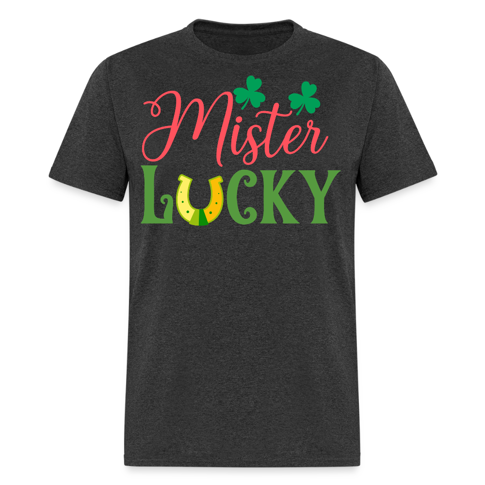 Irish Lucky Charm Tee For St Paddy’s Day T-shirt - heather black