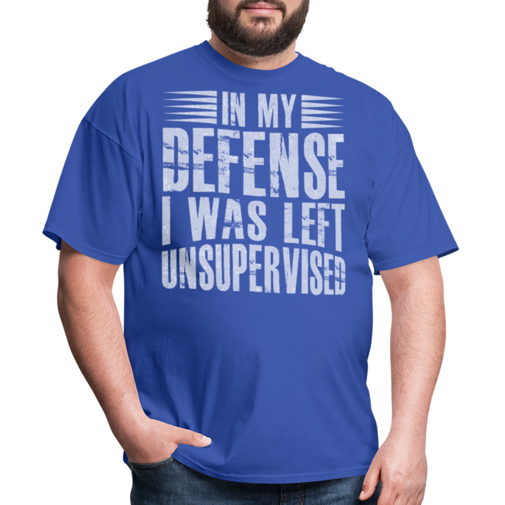 Unique In My Defense Graphic Tees Unisex Classic T-Shirt - royal blue