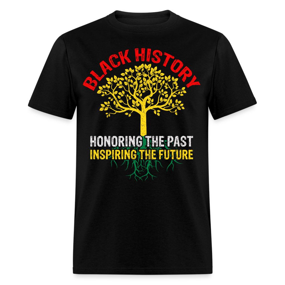 Honoring Black History Shirt Inspiring the Future Unisex T-Shirt - black