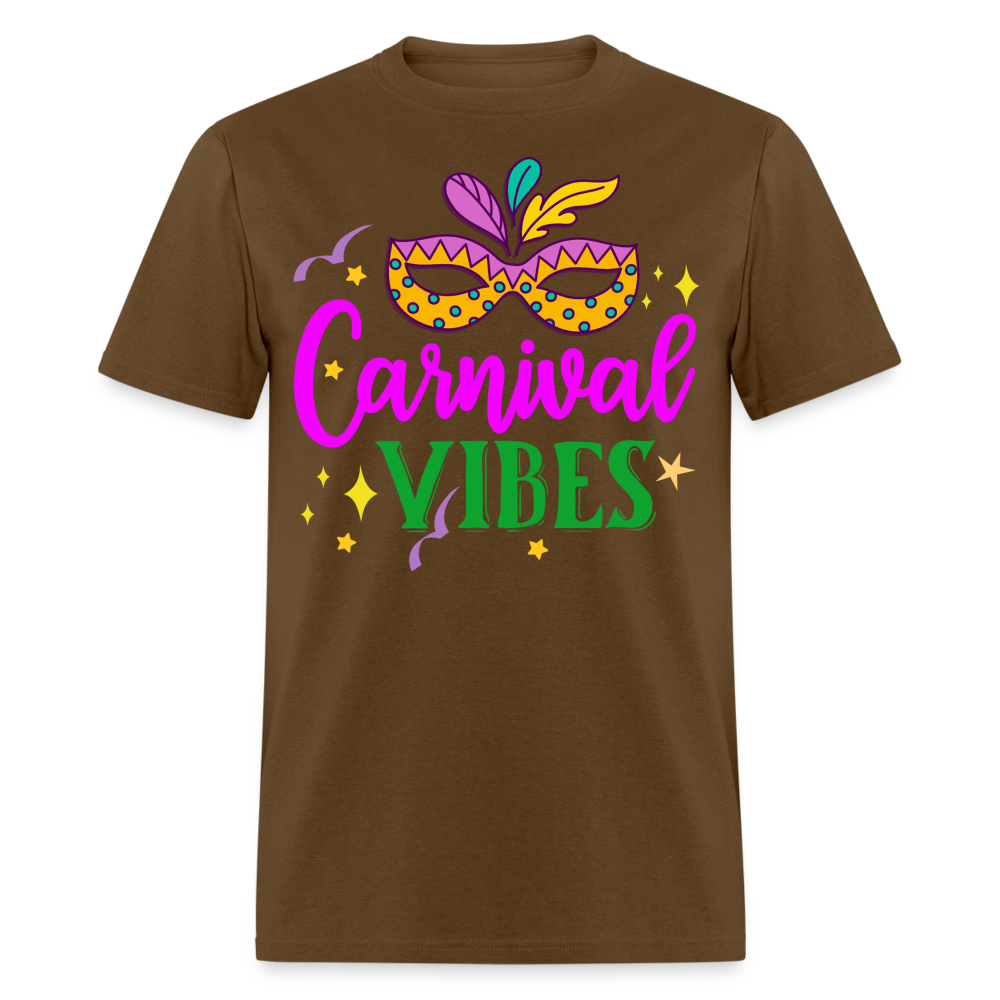 Masquerade Mask Festival Tee Mardi Gras Carnival T-shirt - brown