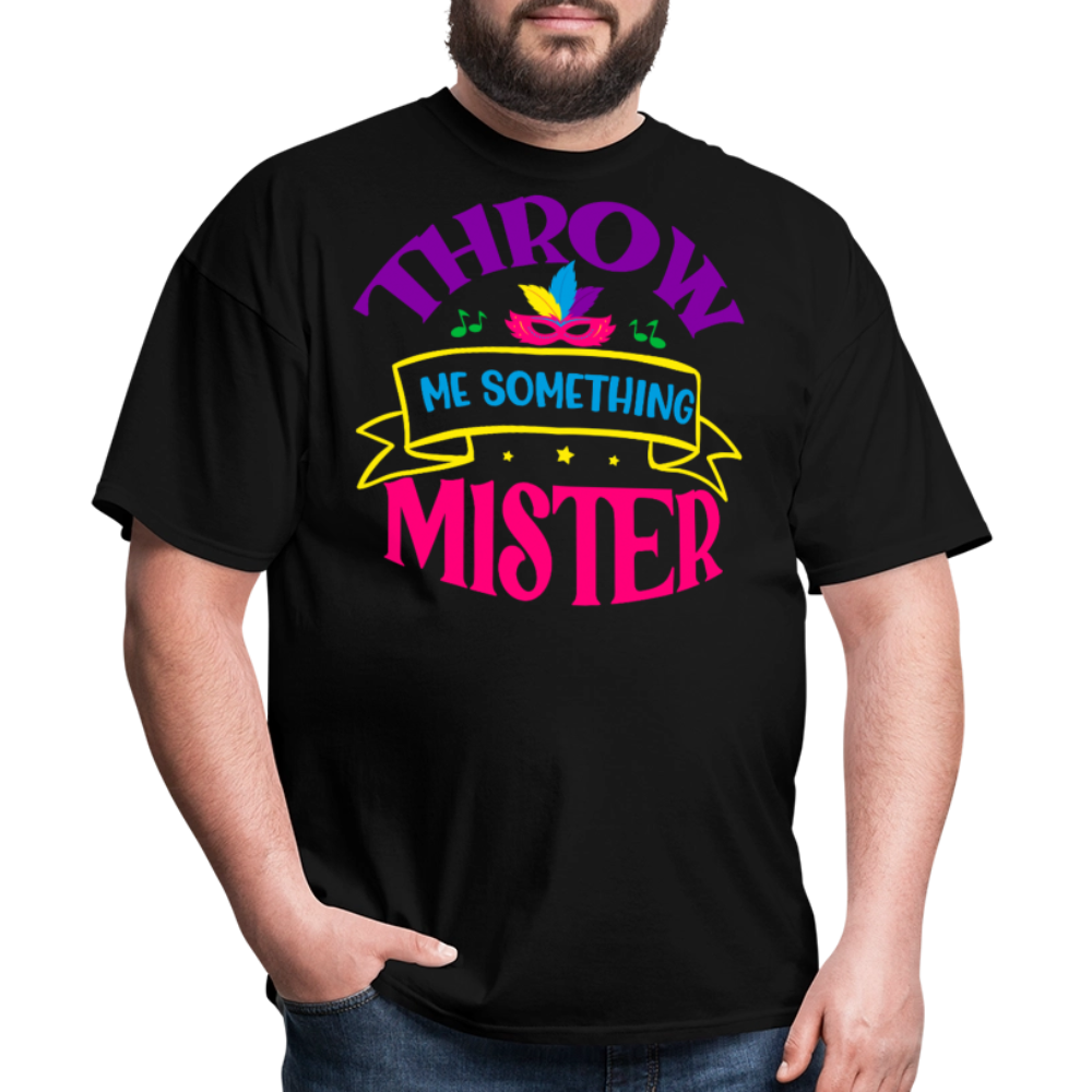 Throw Me Something Mister Mardi Gras T-shirt - black