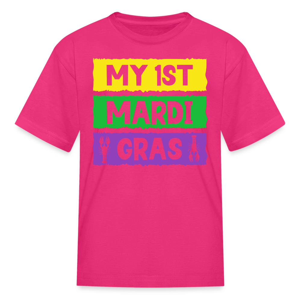 Carnival Kids My First Mardi Gras Baby T-shirt - fuchsia