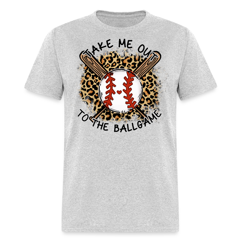 Take Me Out To The Ballgame Baseball T-shirt - heather gray