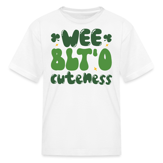 Wee Bit'o Cuteness St Paddy’s Day Kids T-shirt - white