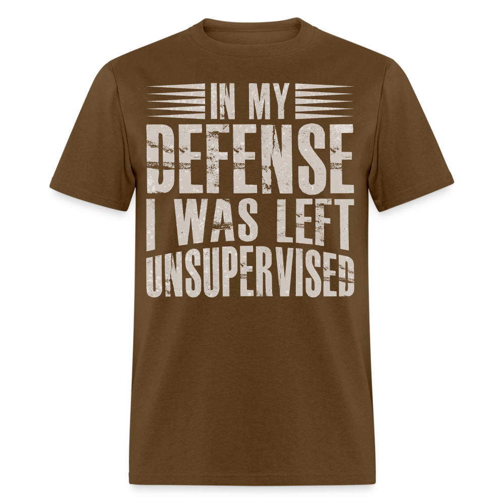 Unique In My Defense Graphic Tees Unisex Classic T-Shirt - brown