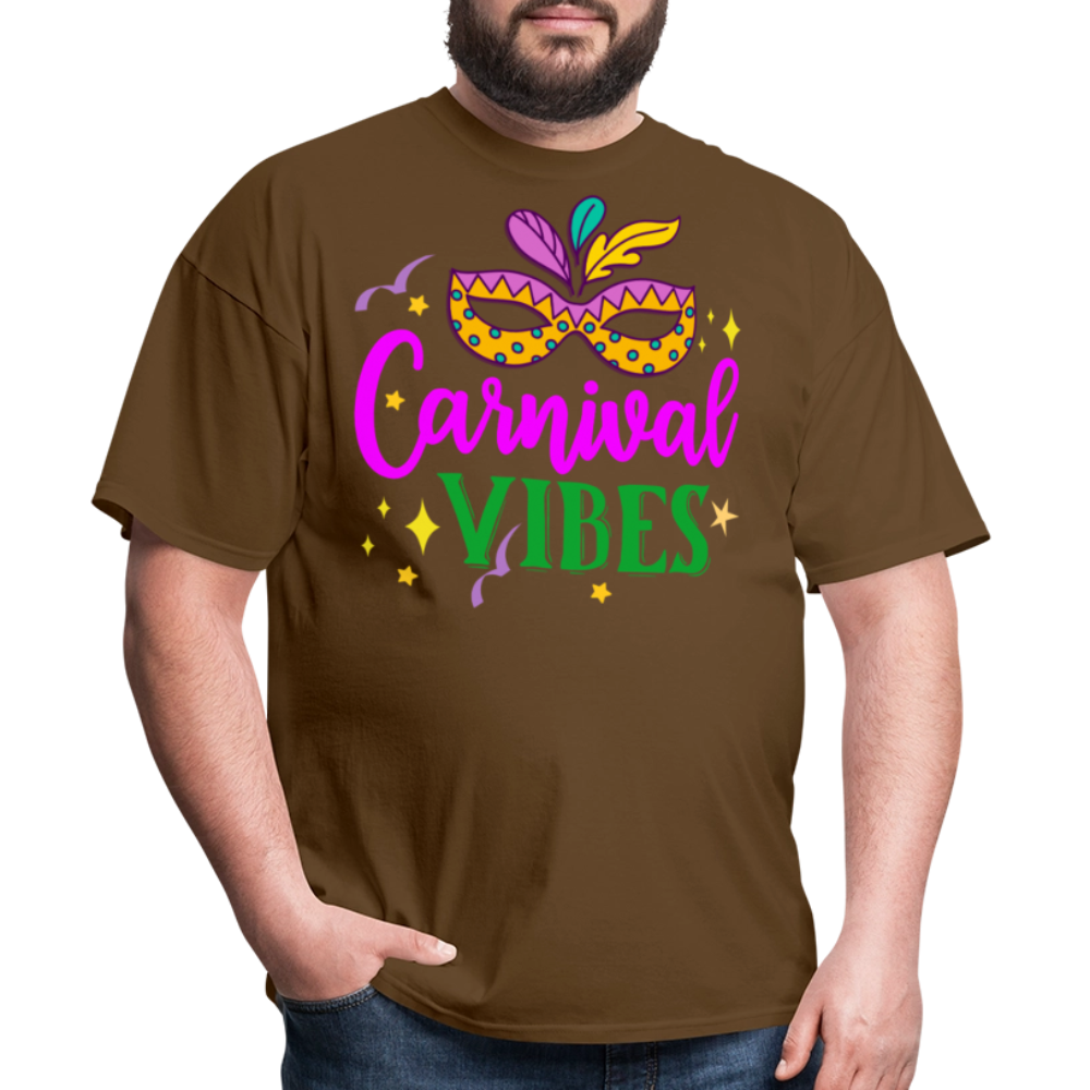 Masquerade Mask Festival Tee Mardi Gras Carnival T-shirt - brown