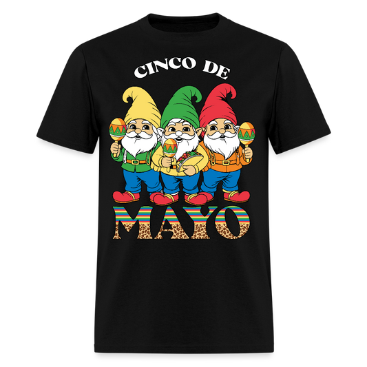 Cute Gnome Mexican Fiesta Tee Funny Cinco De Mayo Gnome T-shirt - black