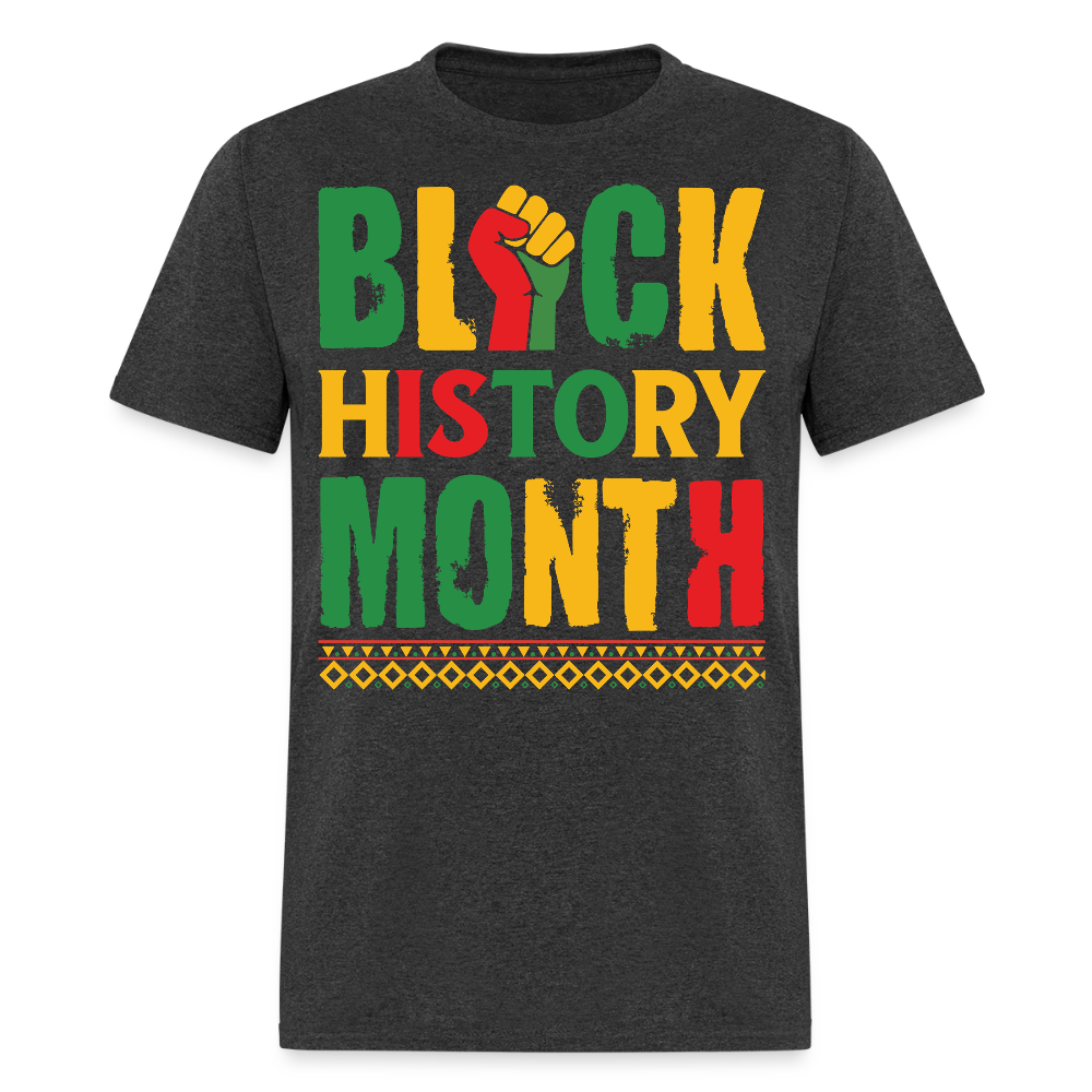 African American Pride Clothing Best Gifts for Black History Month T-shirt - heather black