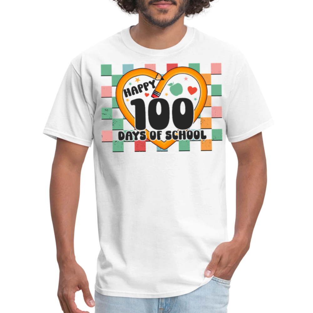 100 Days of school Shirt For Teachers Unisex Tee - white