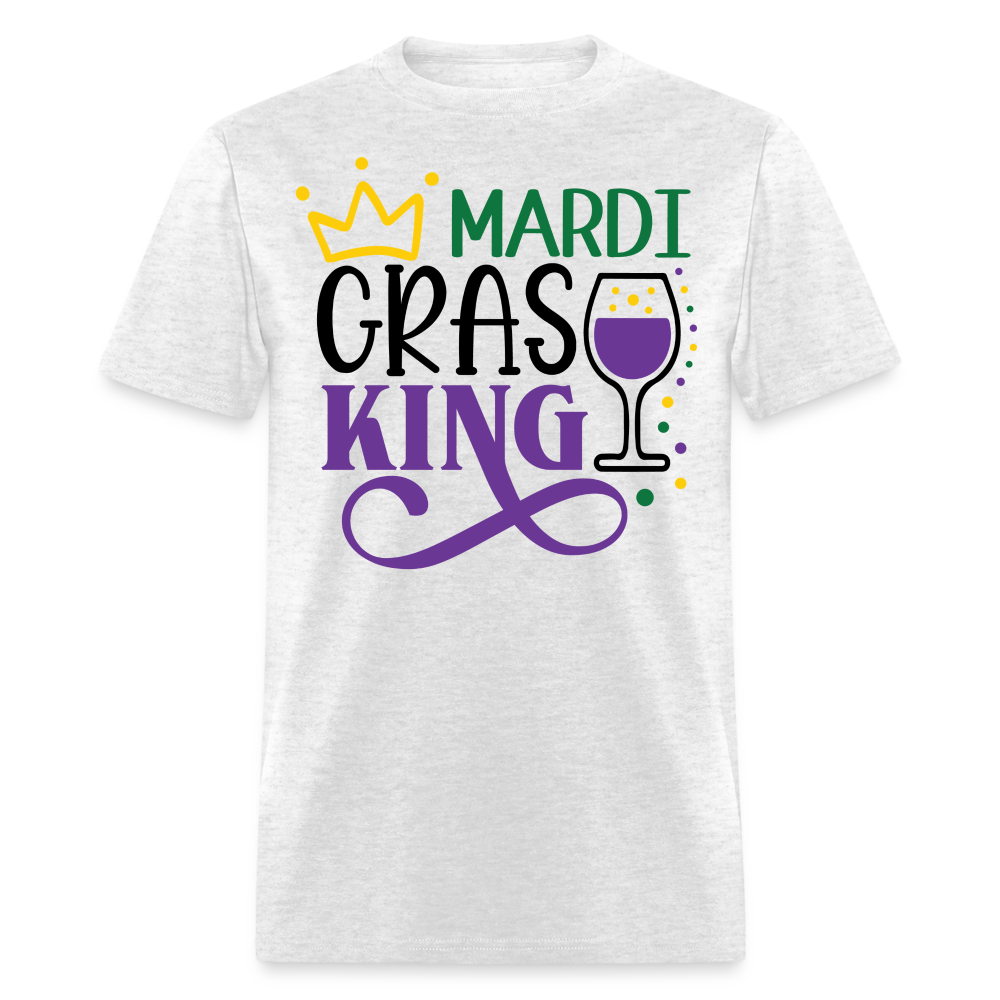 Funny Mardi Gras Party Outfit for Guys Mardi Gras Drinking T-shirt - light heather gray