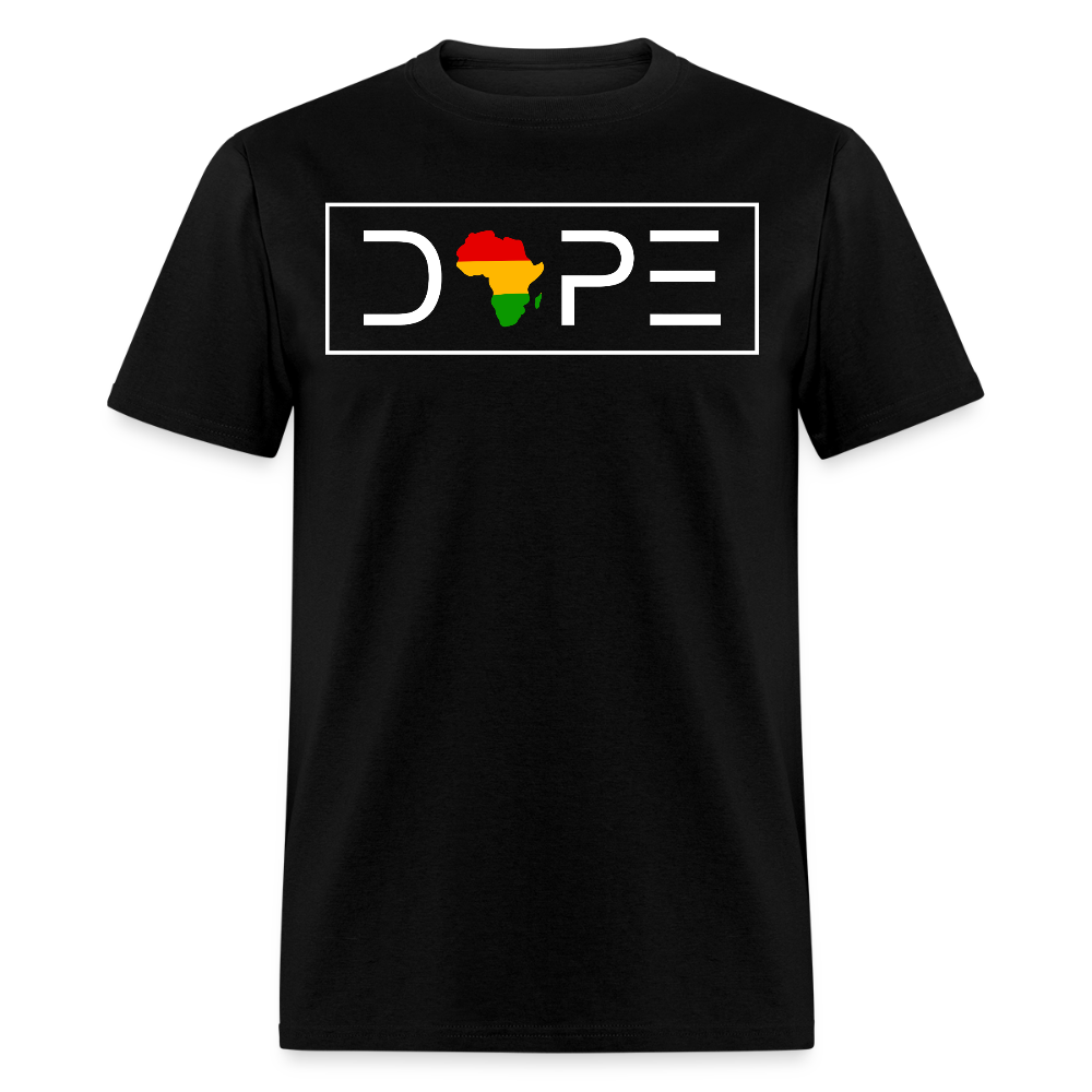 Dope African American T-shirt - black