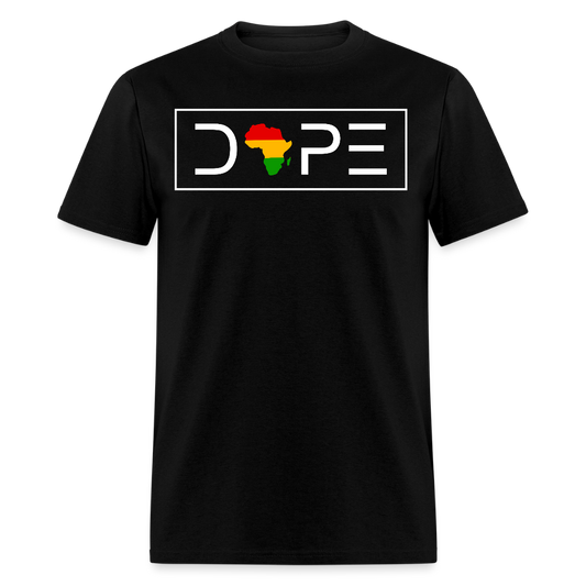 Dope African American T-shirt - black