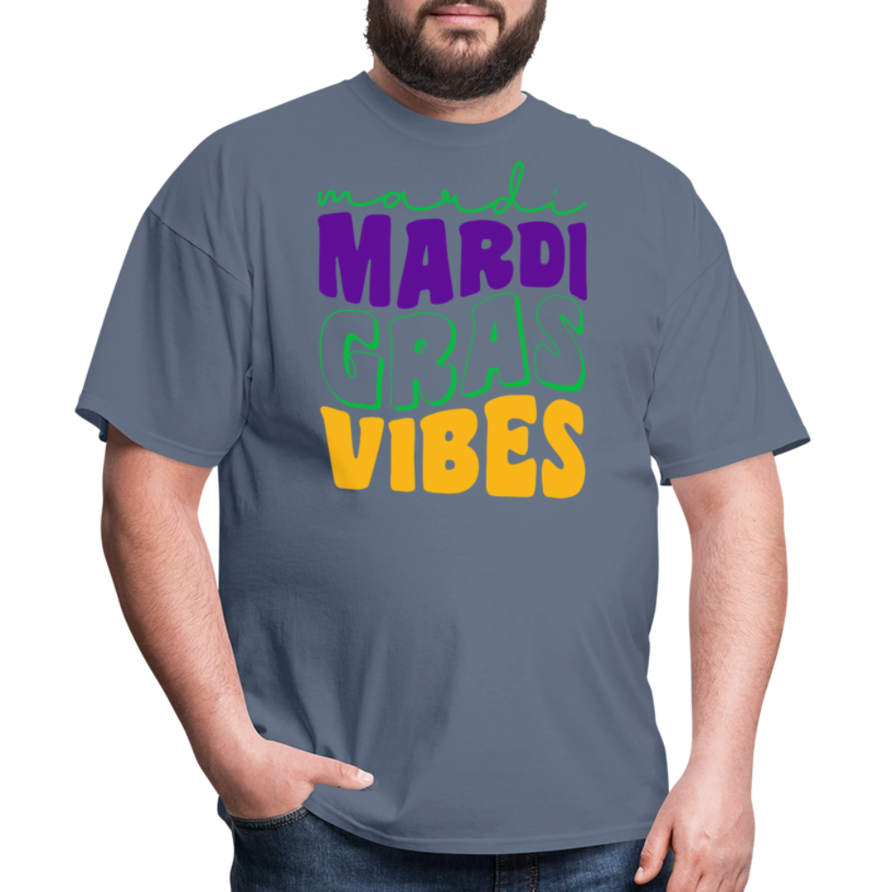 Colorful Mardi Gras Vibes Unisex T-shirt - denim