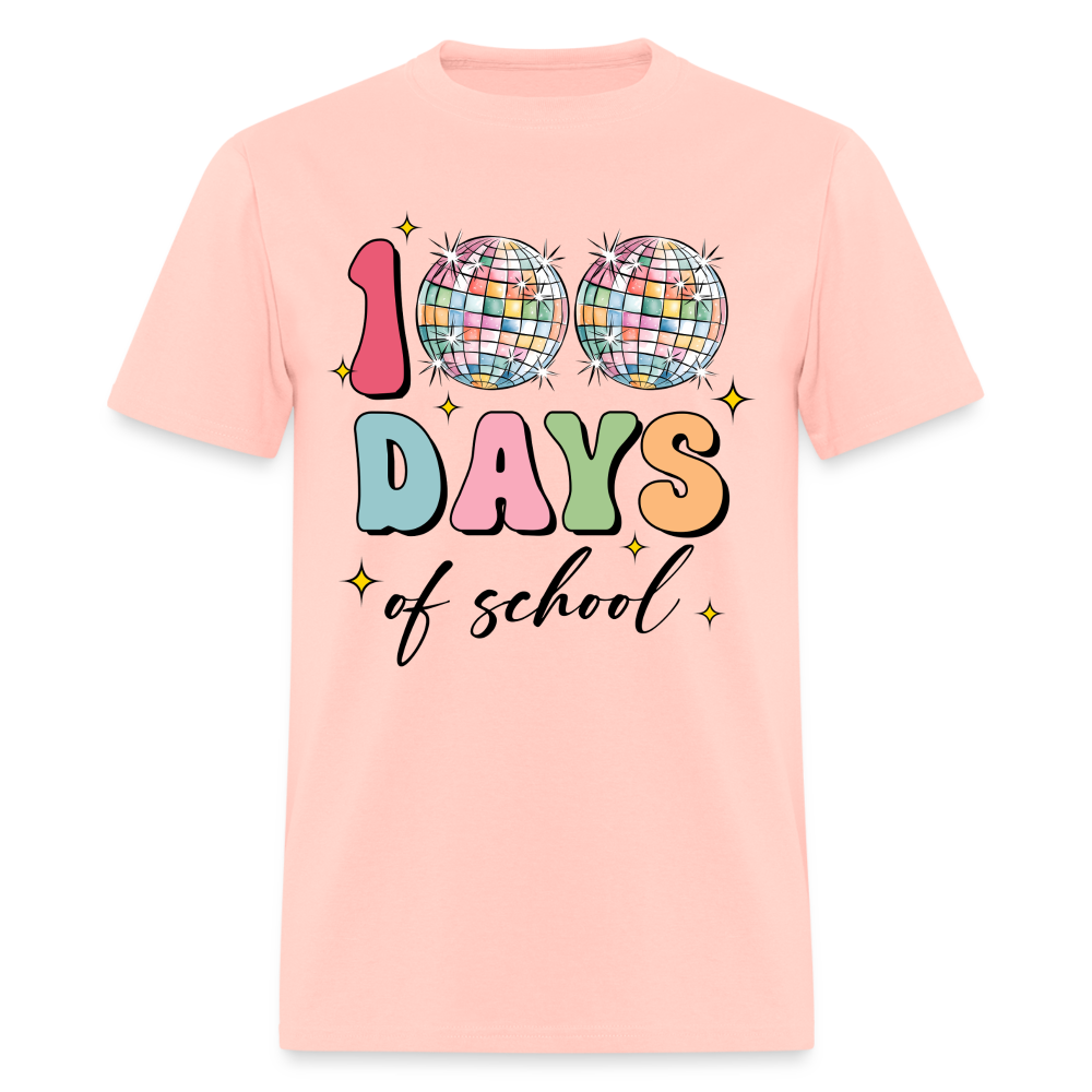 Colorful Teacher Appreciation Gifts Best 100Days Of School T-shirt - blush pink 