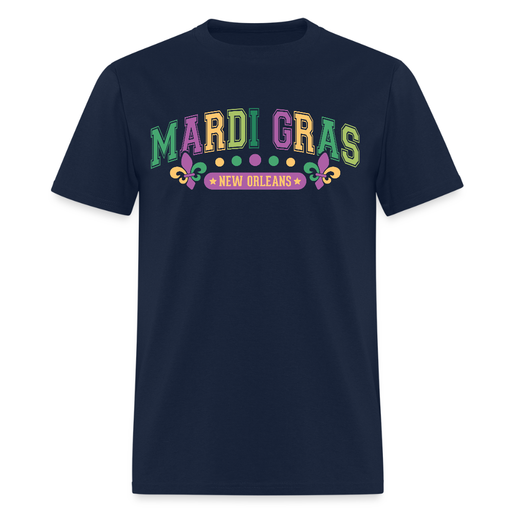 New Orleans Party Outfit for Mardi Gras Unisex T-shirt - navy