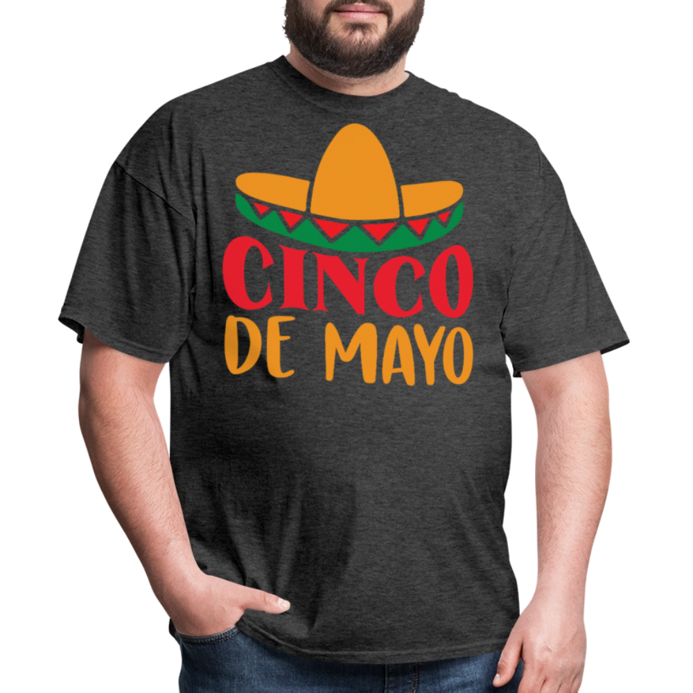 Best Cinco de Mayo Tee For Celebrations Mexican Festival T-shirt - heather black