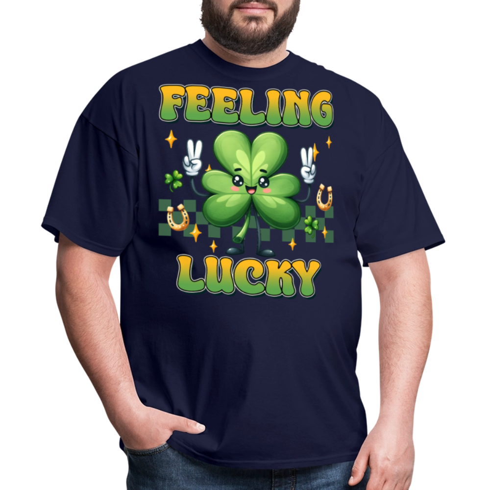 Feeling Lucky Irish Festival T-shirt - navy