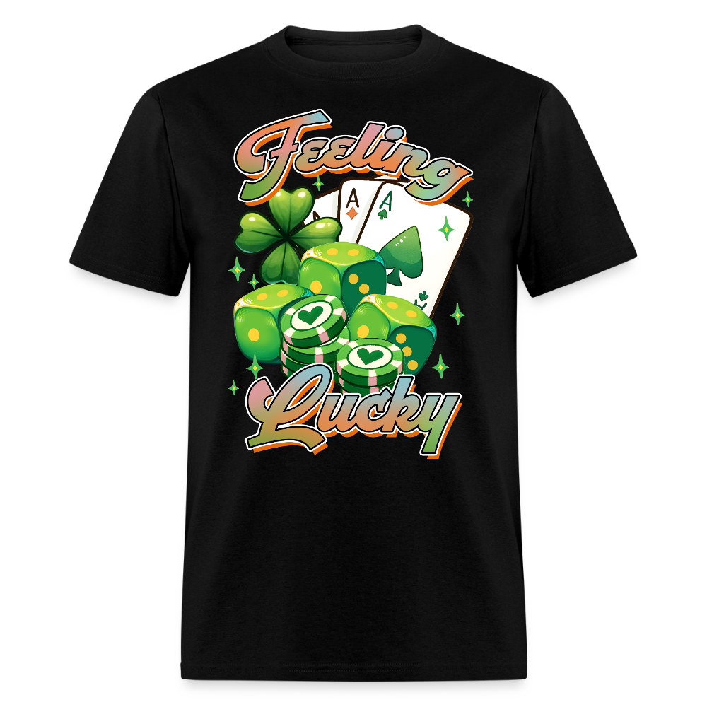 St Patrick’s Day lucky Gambling T-shirt - black