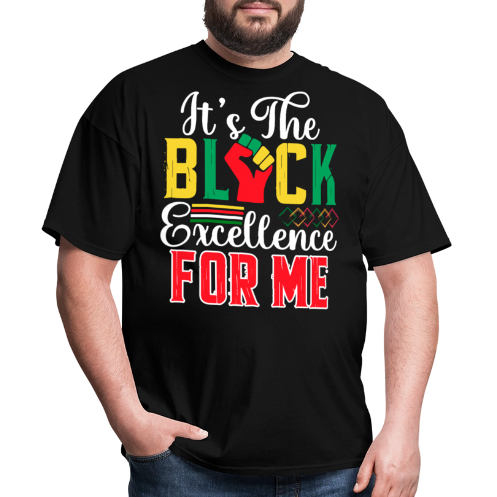 Black Excellence T-shirt For Men and Women African American Heritage T-shirt - black