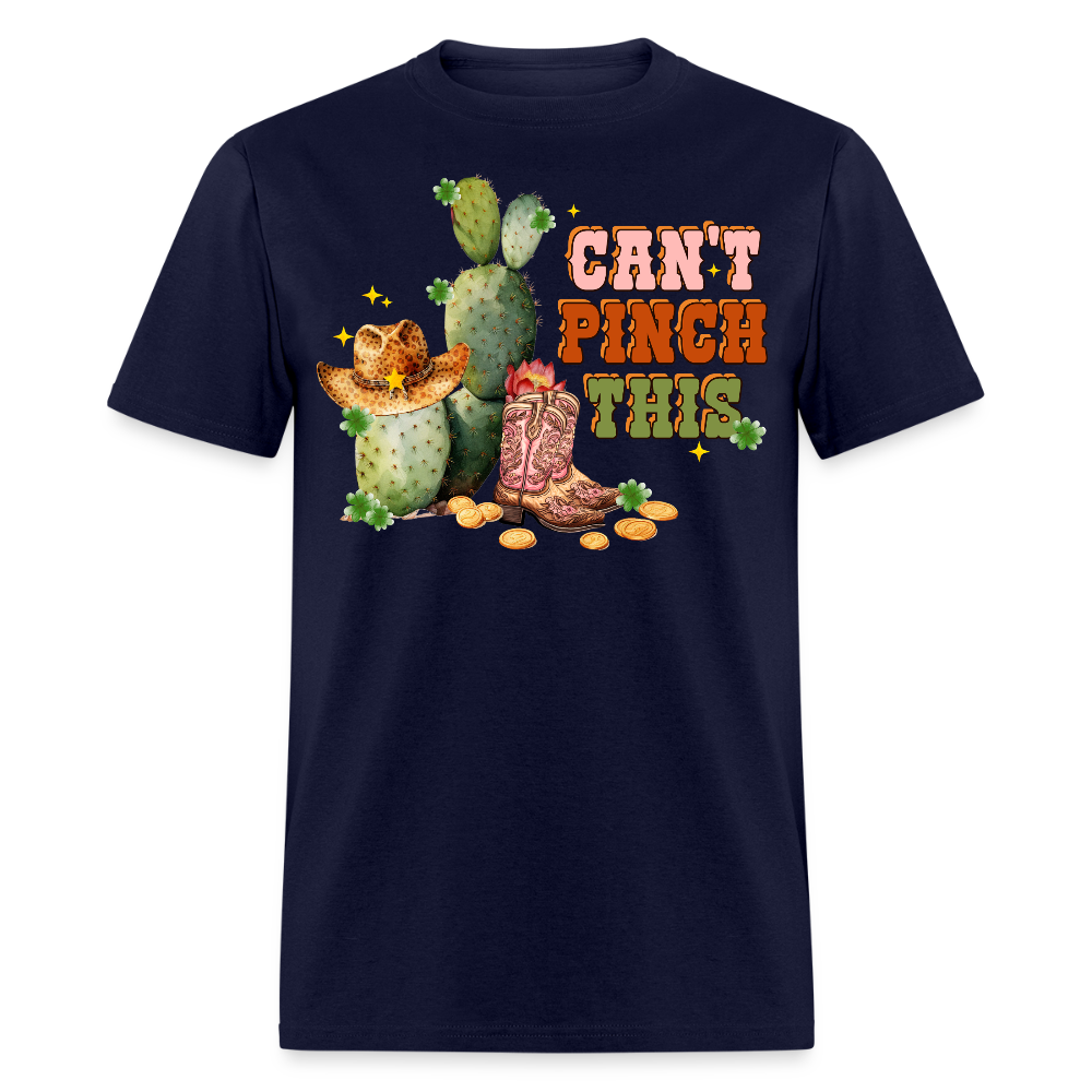 Can’t Pinch This Western St Patrick’s Day T-shirt - navy