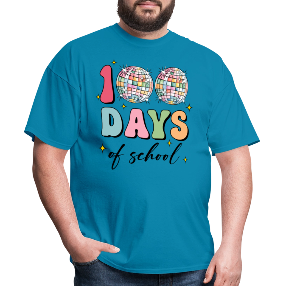 Colorful Teacher Appreciation Gifts Best 100Days Of School T-shirt - turquoise